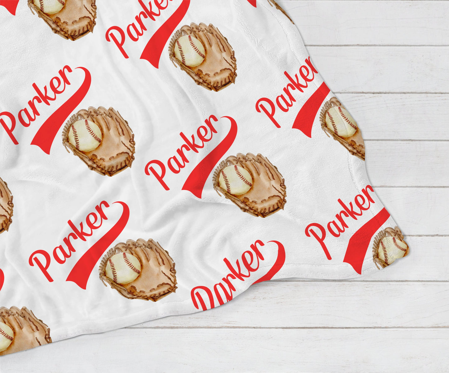 Personalized Baseball Blanket