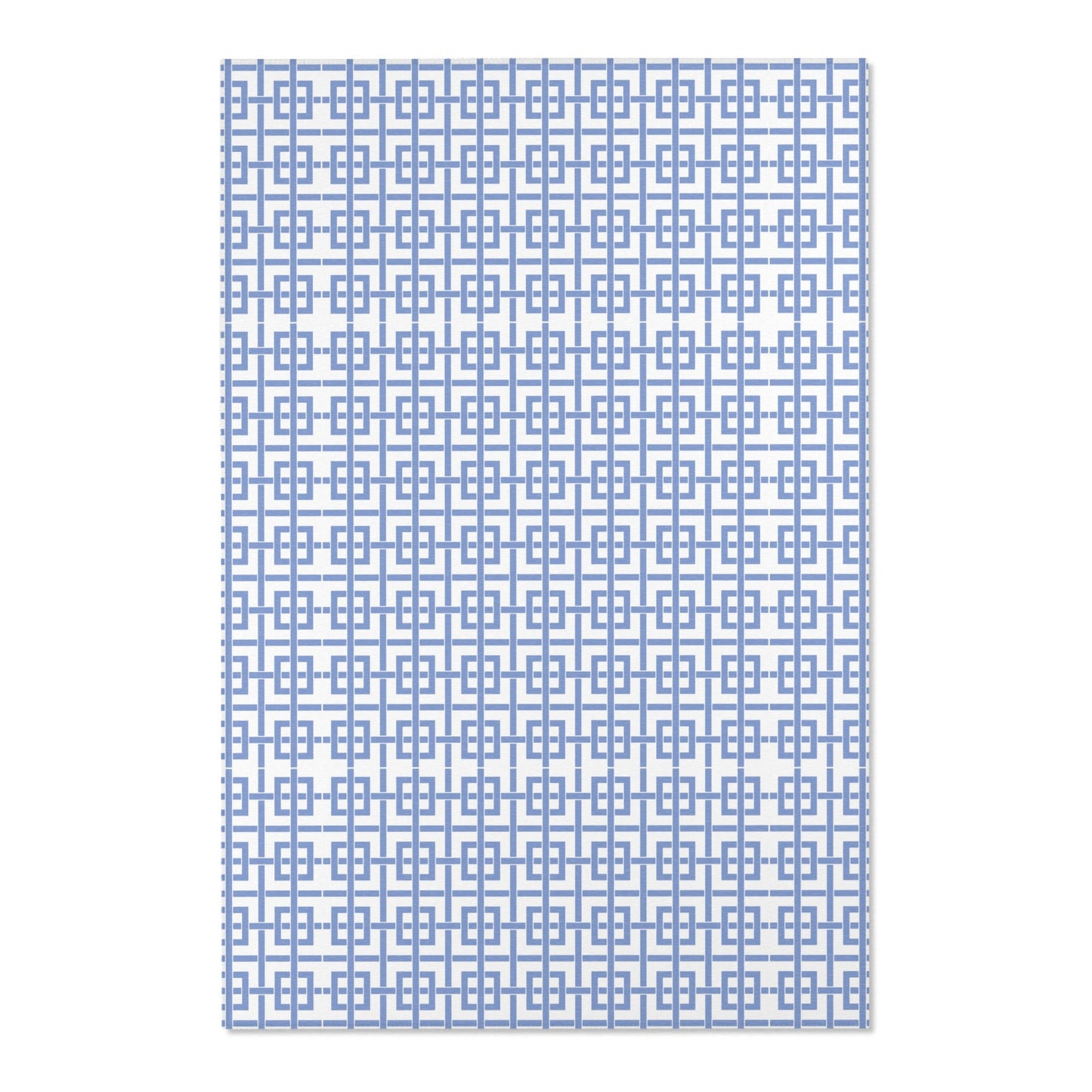 Area Rug, Blue Lattice