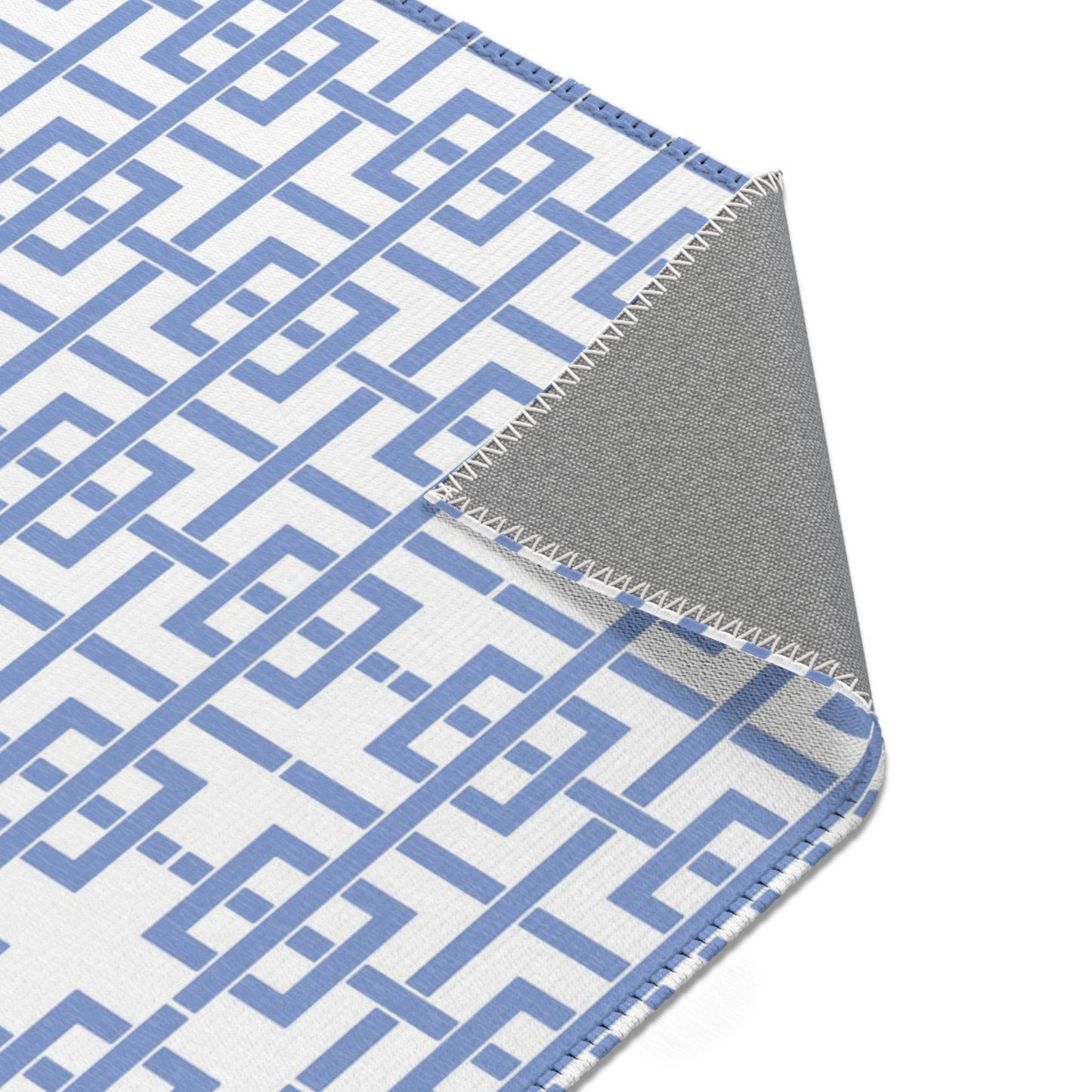 Area Rug, Blue Lattice