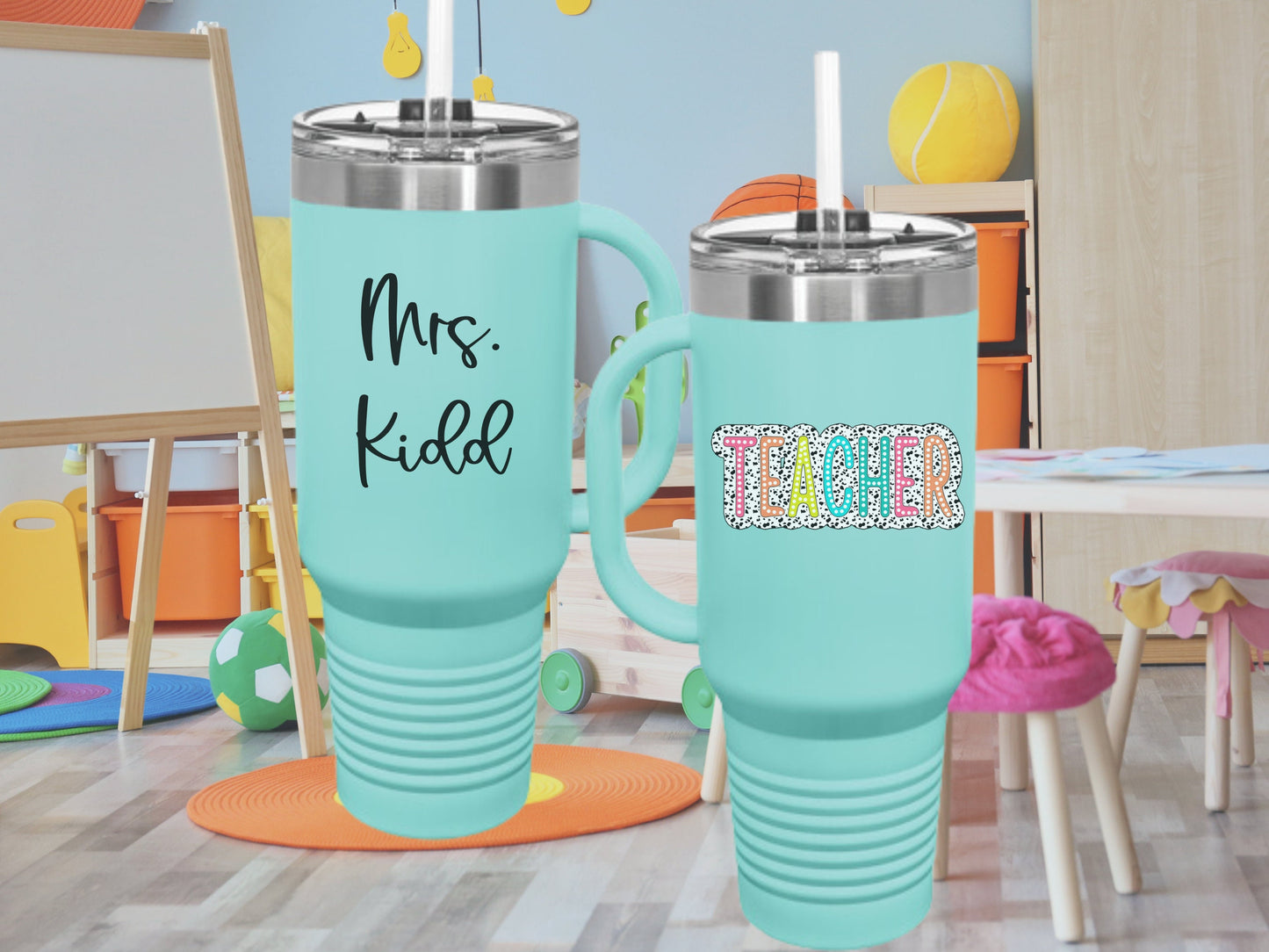 Custom Teacher Tumbler, 40 oz