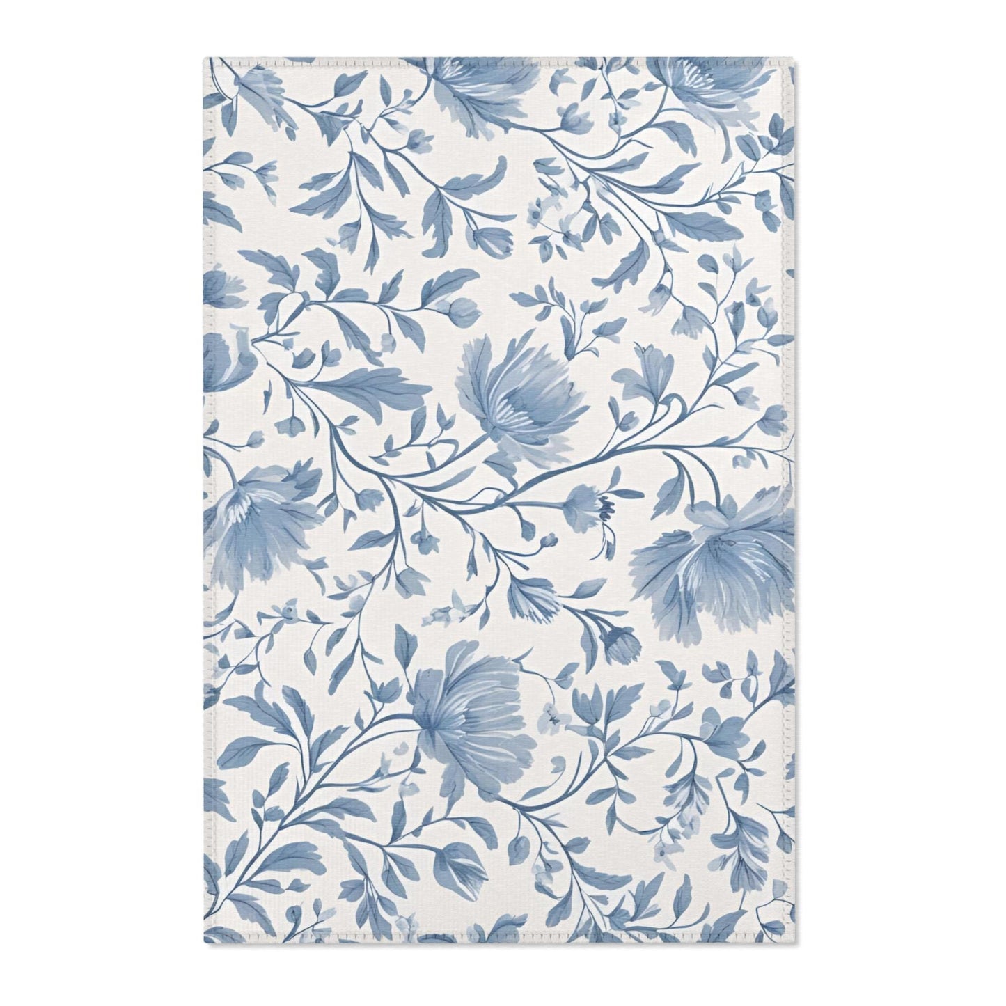Botanical Rug, Floral Area Rug, French Country Coquette Floral Floor, Home Decor, Bedroom Rug, Farmhouse Rug, Kitchen Rug
