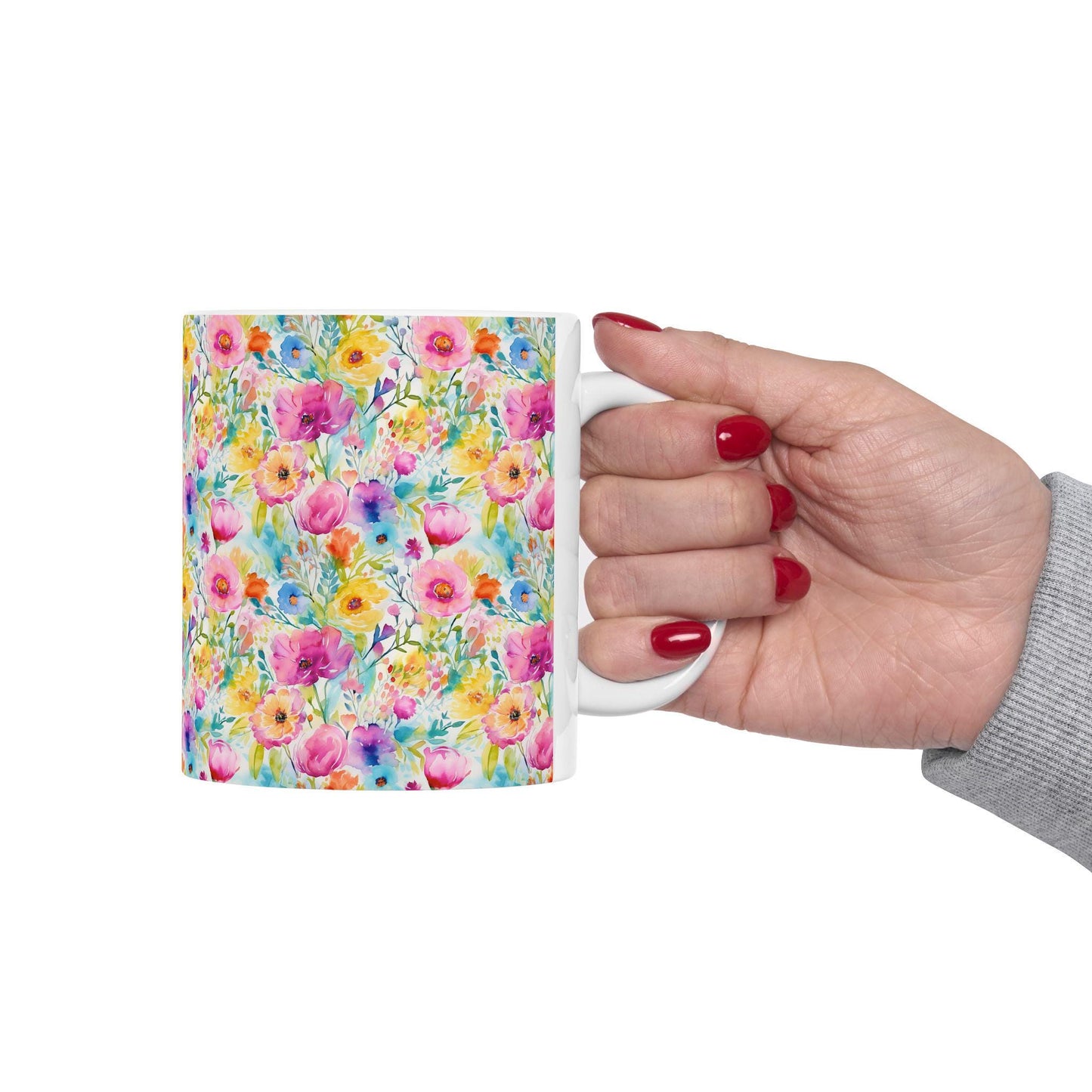 Wildflower Floral Ceramic Mug