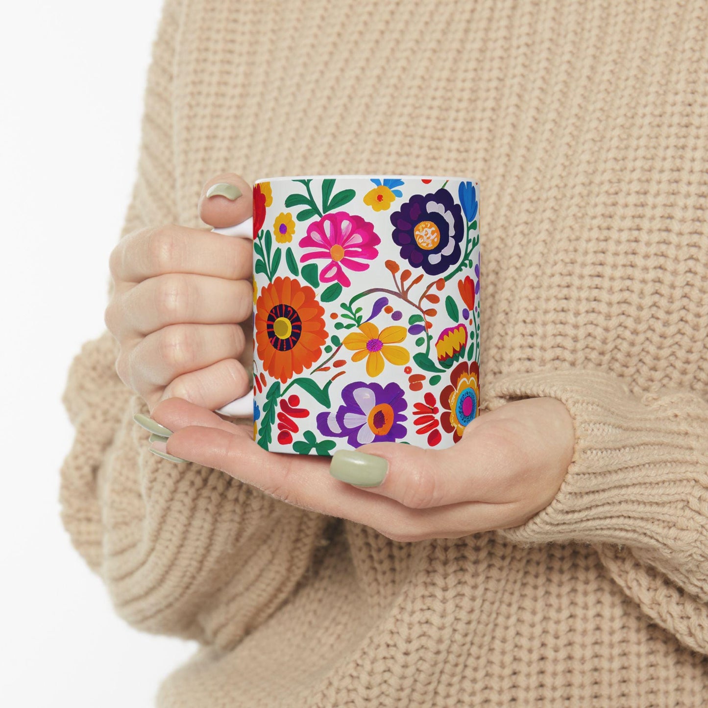 Wildflower Floral Ceramic Mug