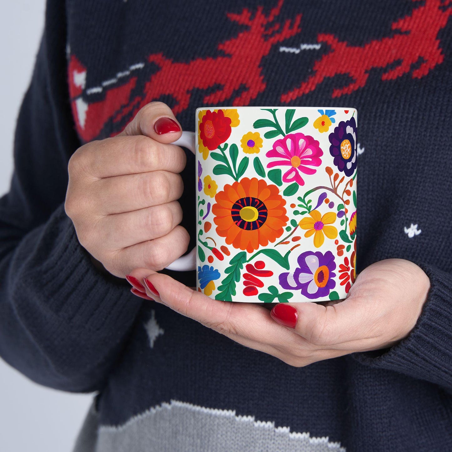 Wildflower Floral Ceramic Mug