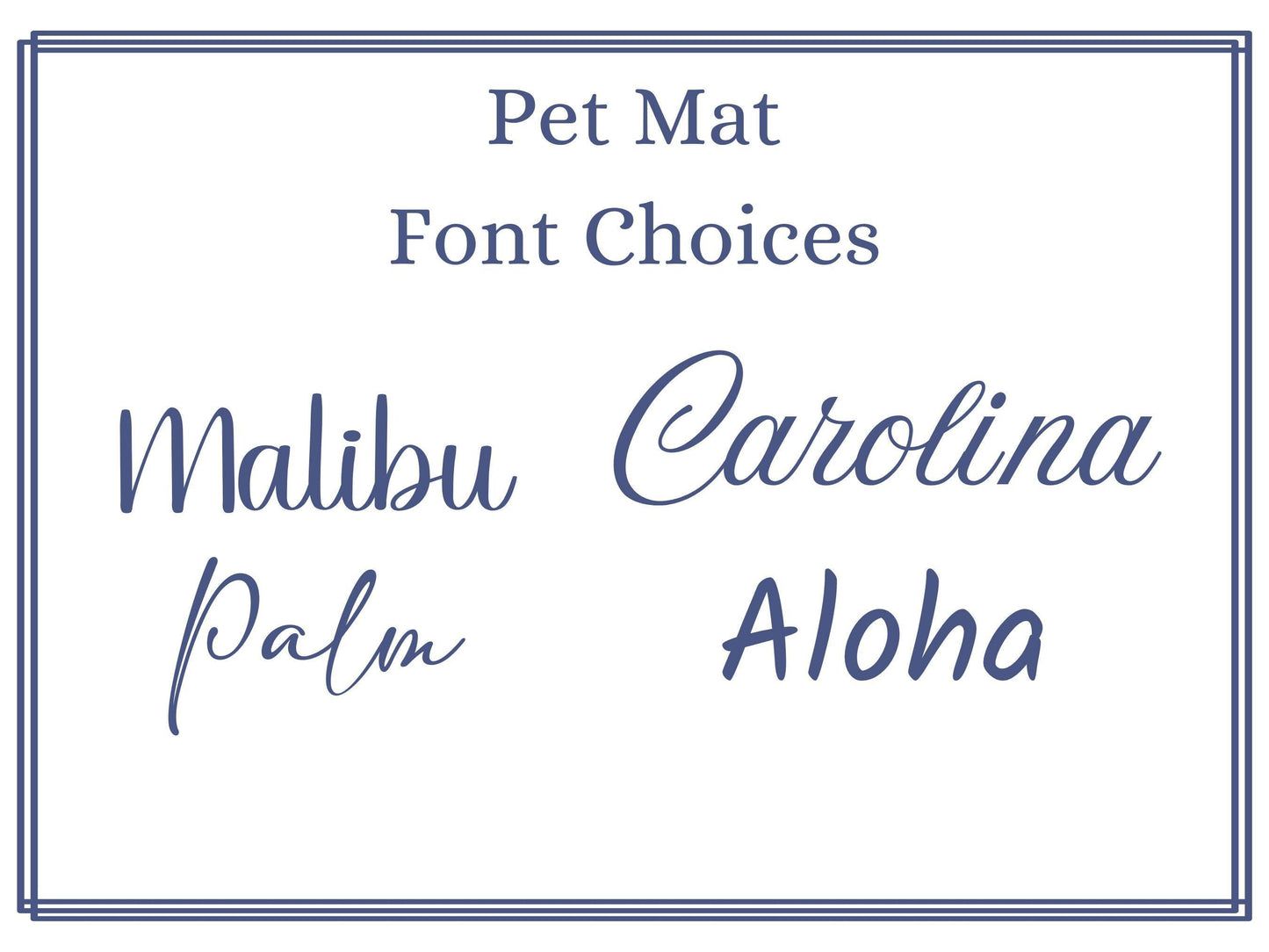 Personalized Pet Mat