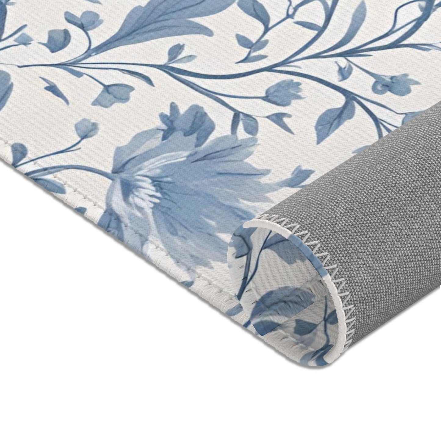Botanical Rug, Floral Area Rug, French Country Coquette Floral Floor, Home Decor, Bedroom Rug, Farmhouse Rug, Kitchen Rug