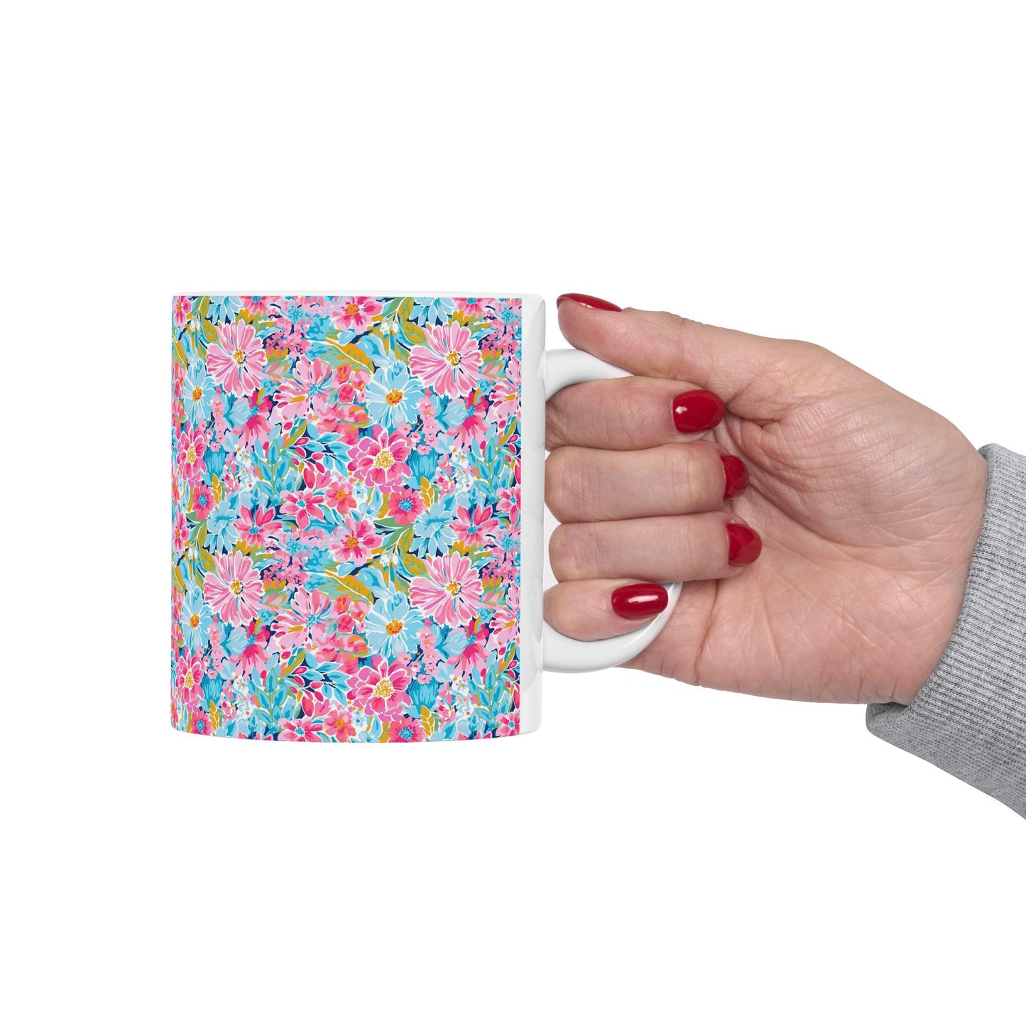 Coquette Floral Ceramic Mug