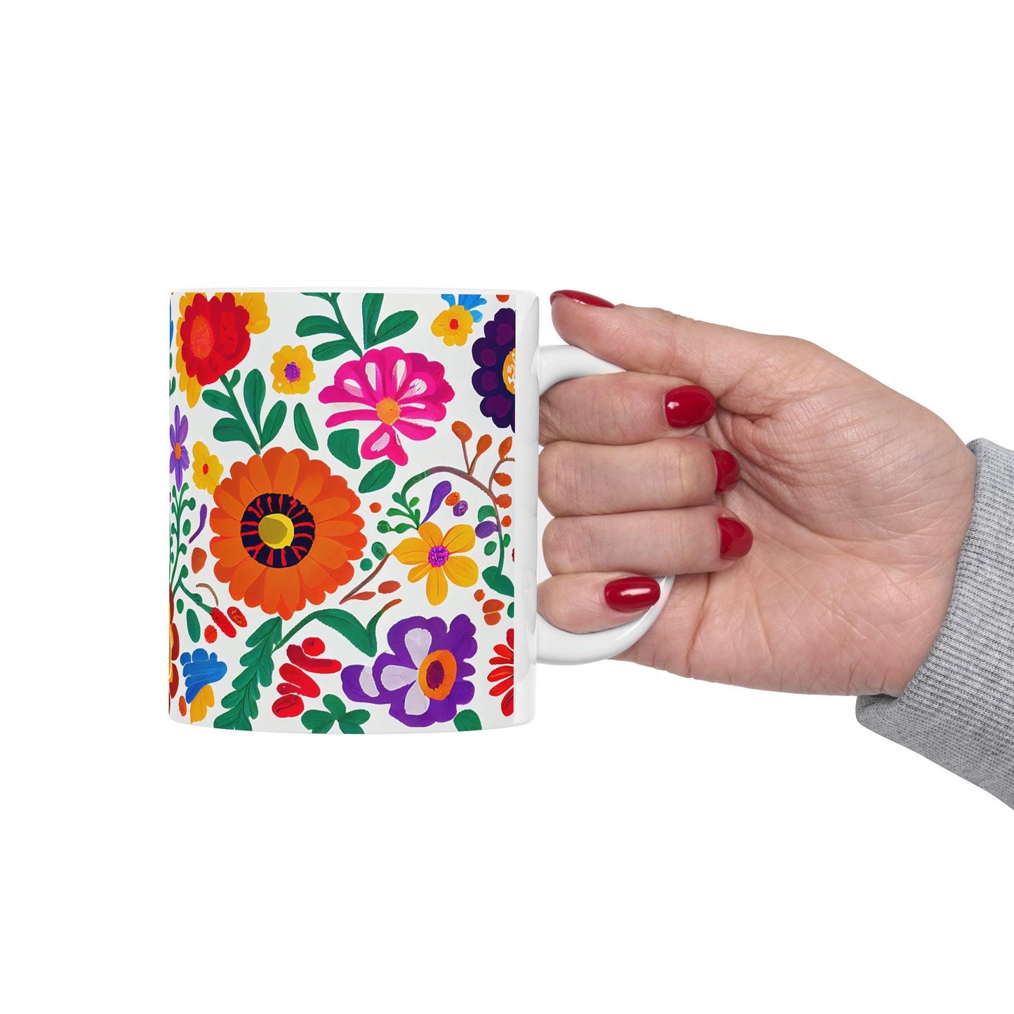 Wildflower Floral Ceramic Mug