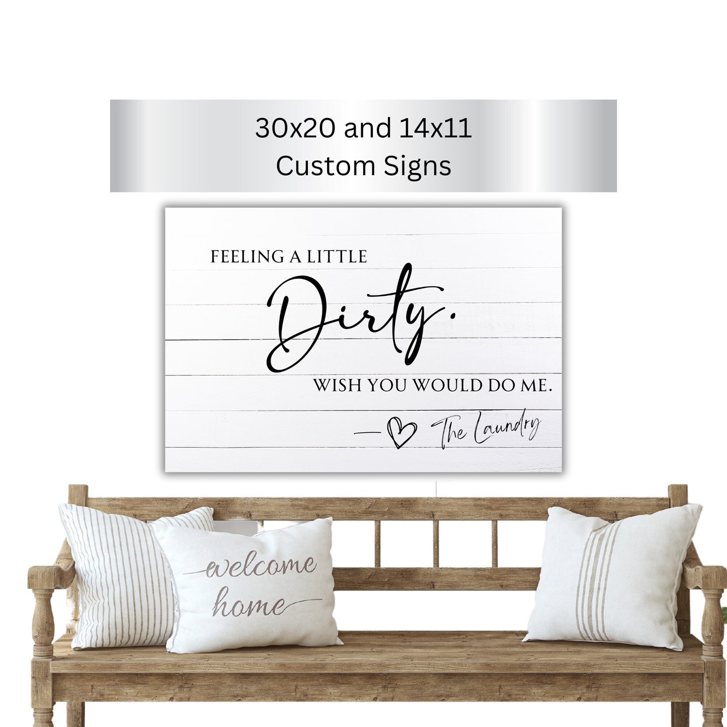 Feeling Dirty Laundry Aluminum Sign