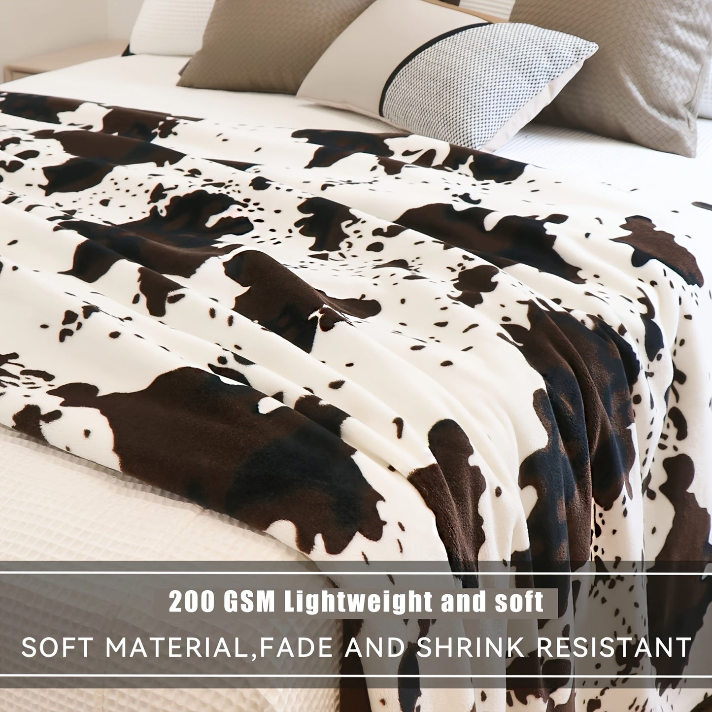 Cow Print Blanket