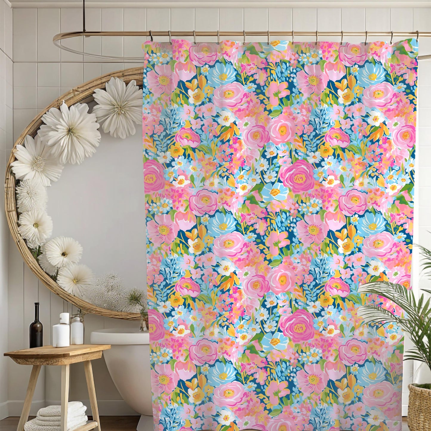 Custom Shower Curtain, Floral