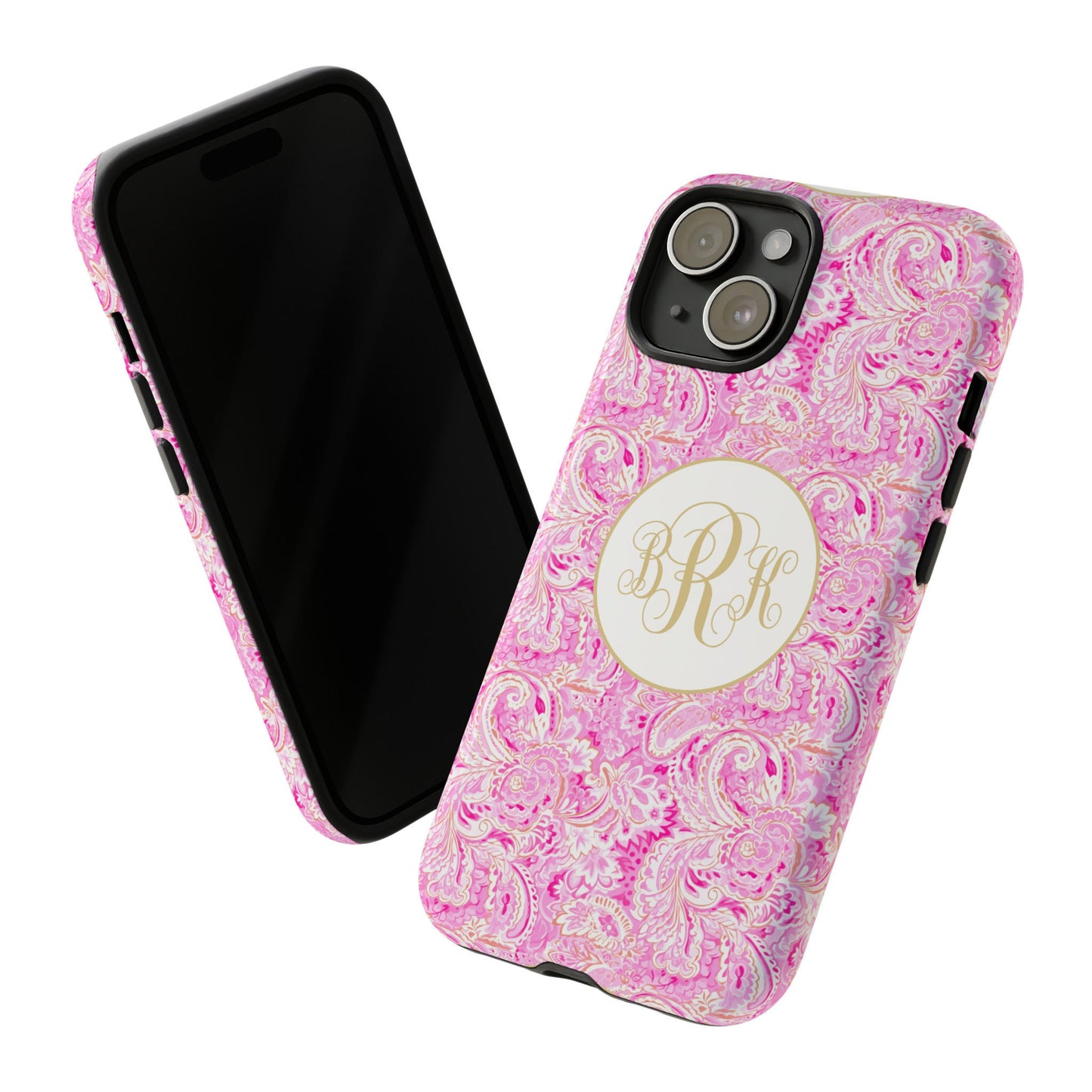 Custom Phone Case, Pink Paisley