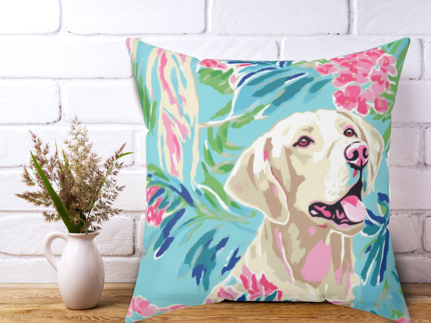 Custom Throw Pillow, Labrador