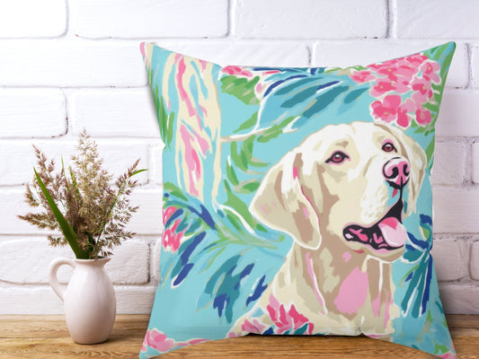 Custom Throw Pillow, Labrador