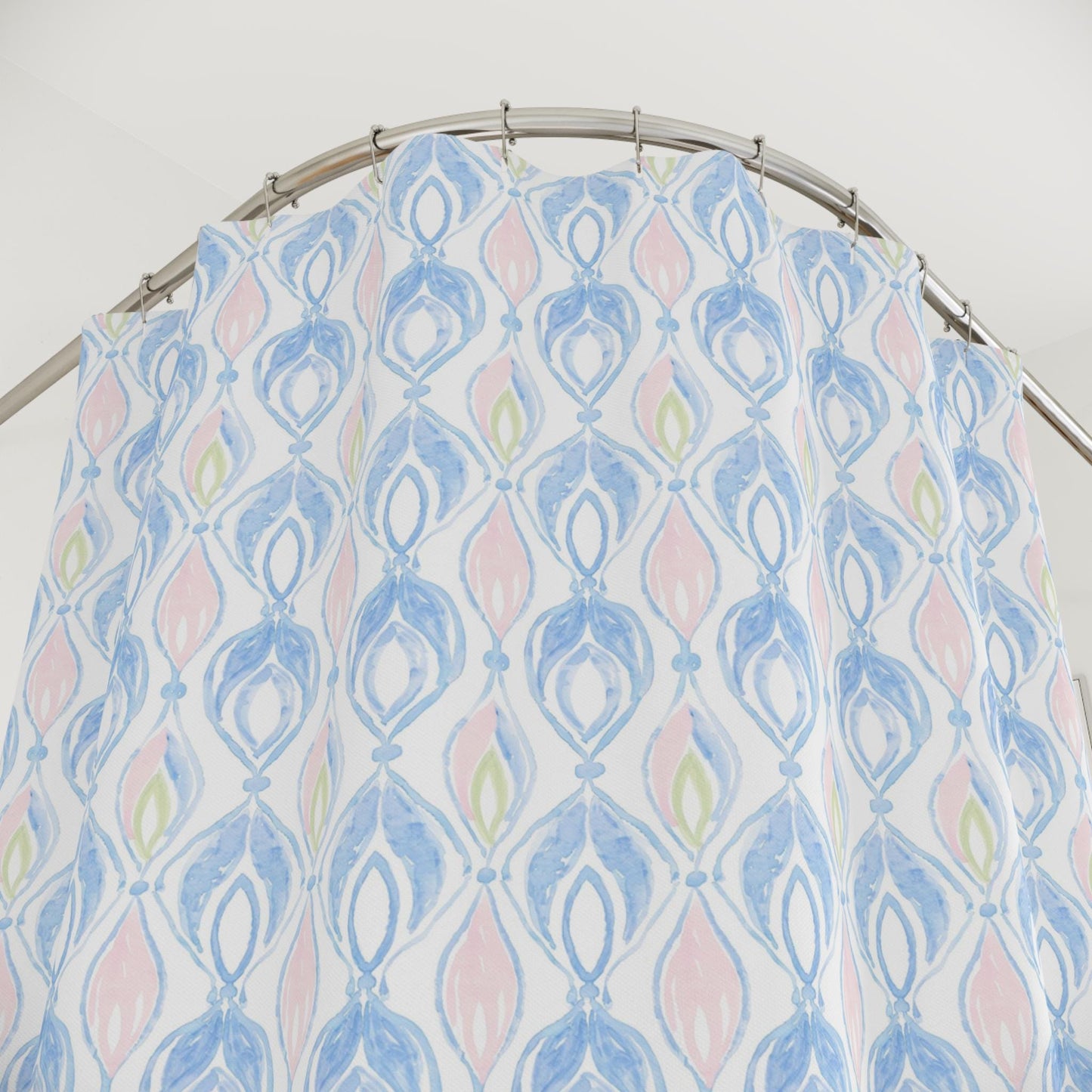 Custom Shower Curtain, Coquette Watercolor