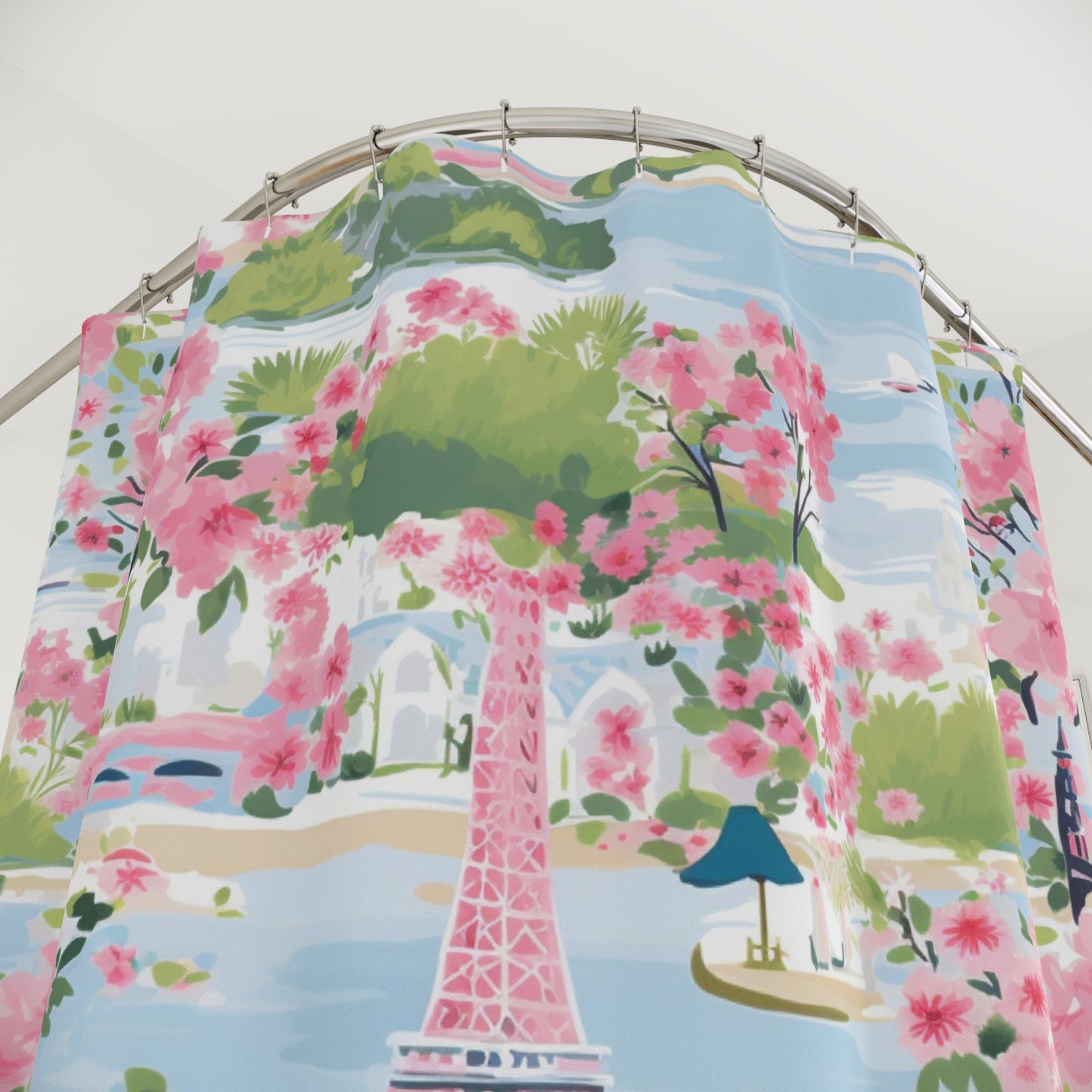 Custom Shower Curtain, Eiffel Tower