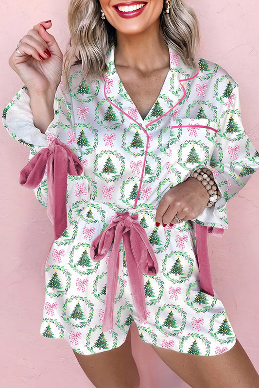 Christmas Pajama 2pcs Short Set