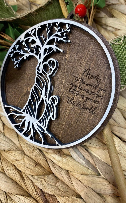 Personalized Mom Gift, Personalized Gift for Mom Ornament, Gifts from Daughter, Mother's Day Gift, Handmade Gift for Mom