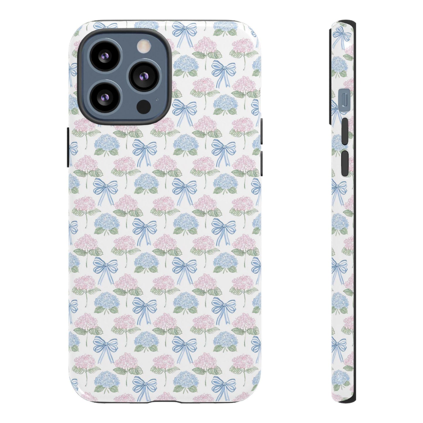 Custom Phone Case, Watercolor Hydrangeas