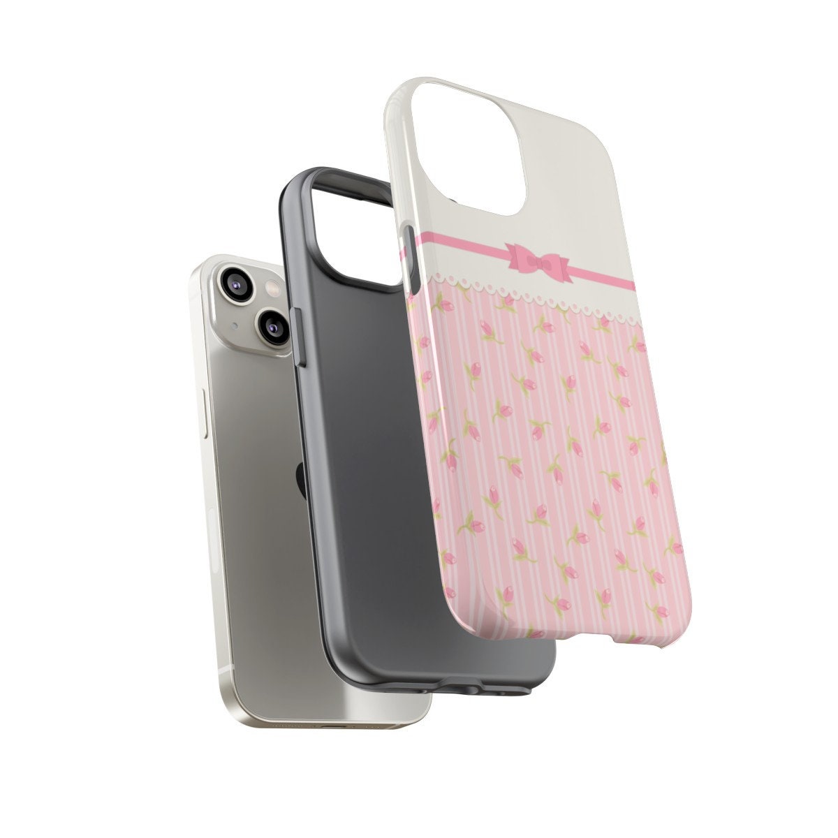 Custom Phone Case, Pink Bow