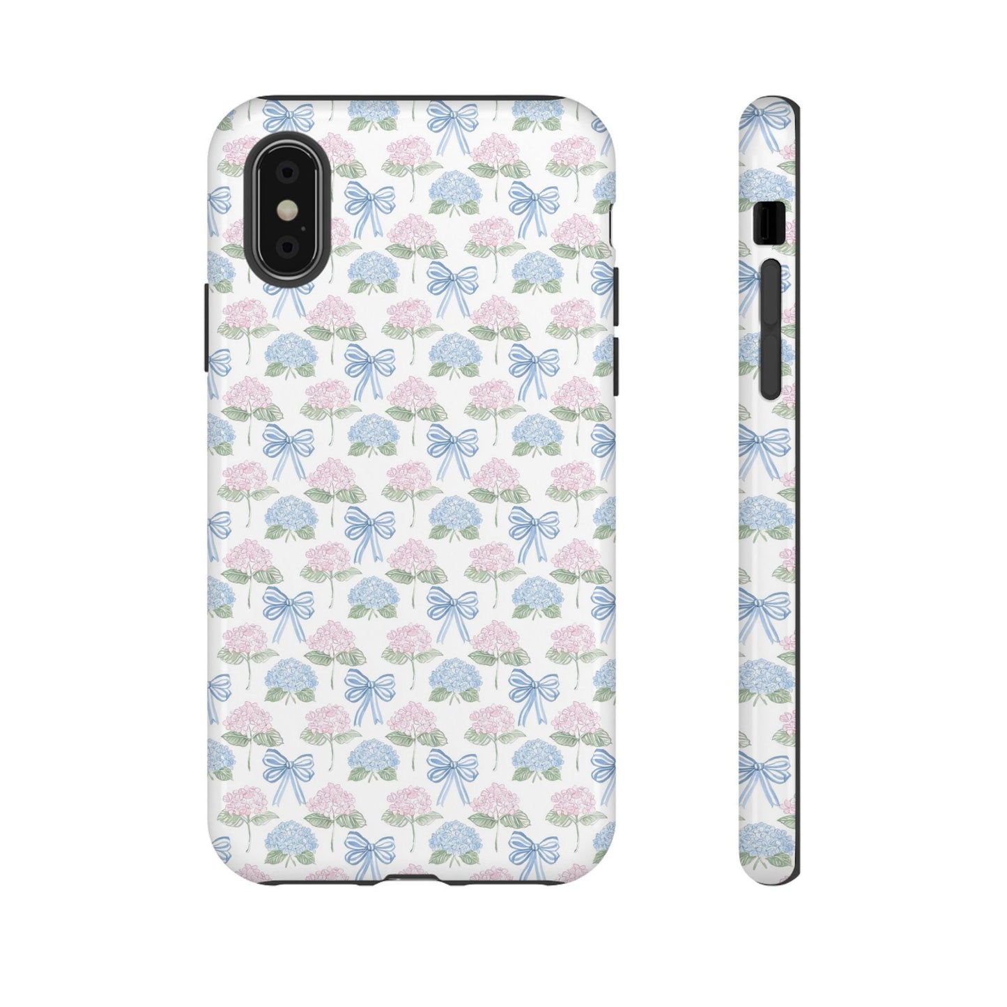 Custom Phone Case, Watercolor Hydrangeas