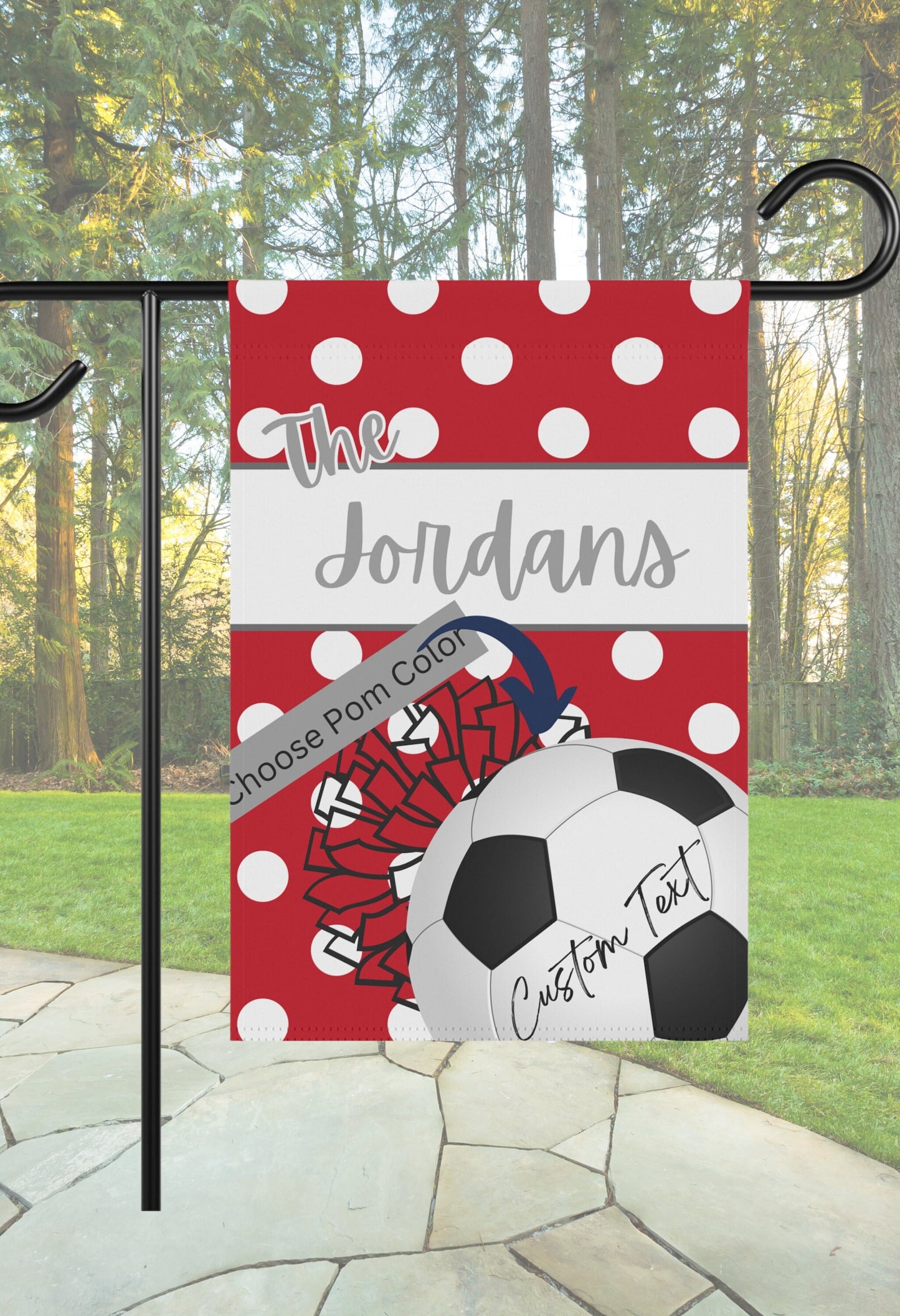 Custom Team Spirit Garden Flag