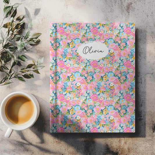 Personalized Floral Journal