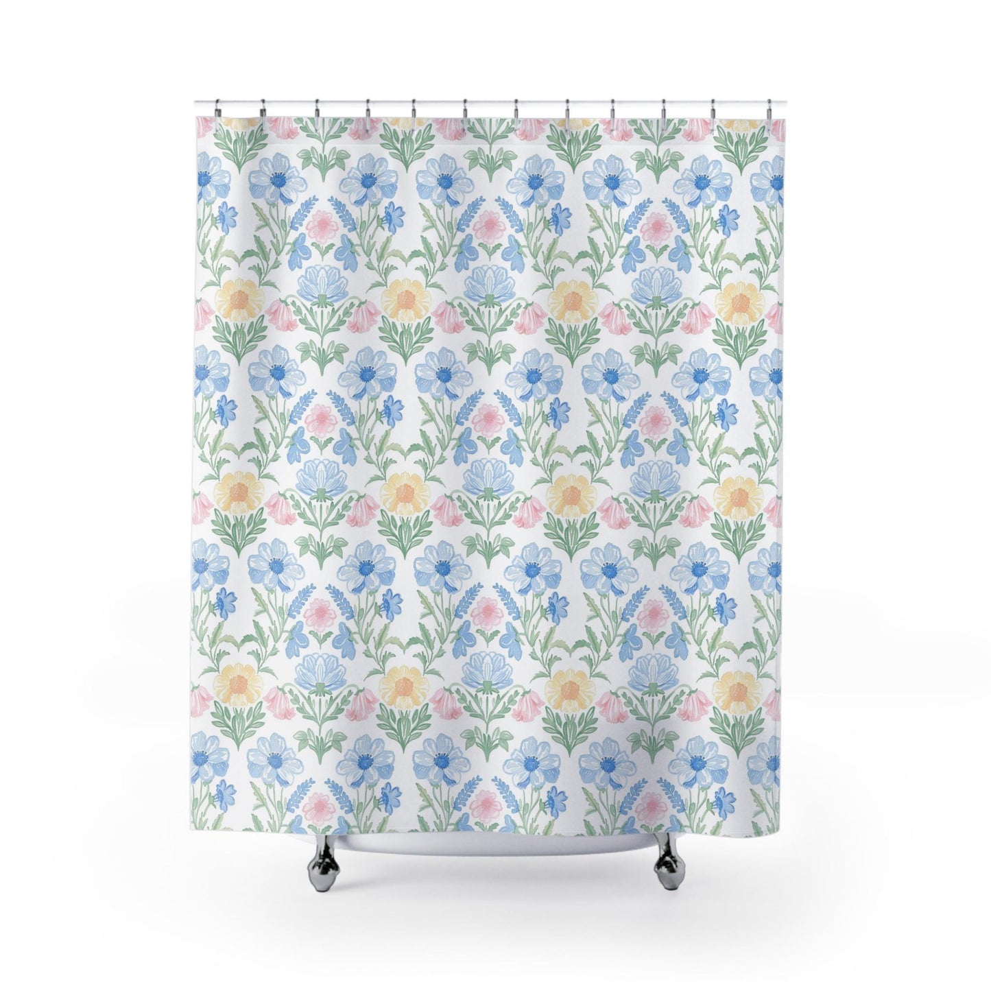 Custom Shower Curtain, Grandmillenial Floral