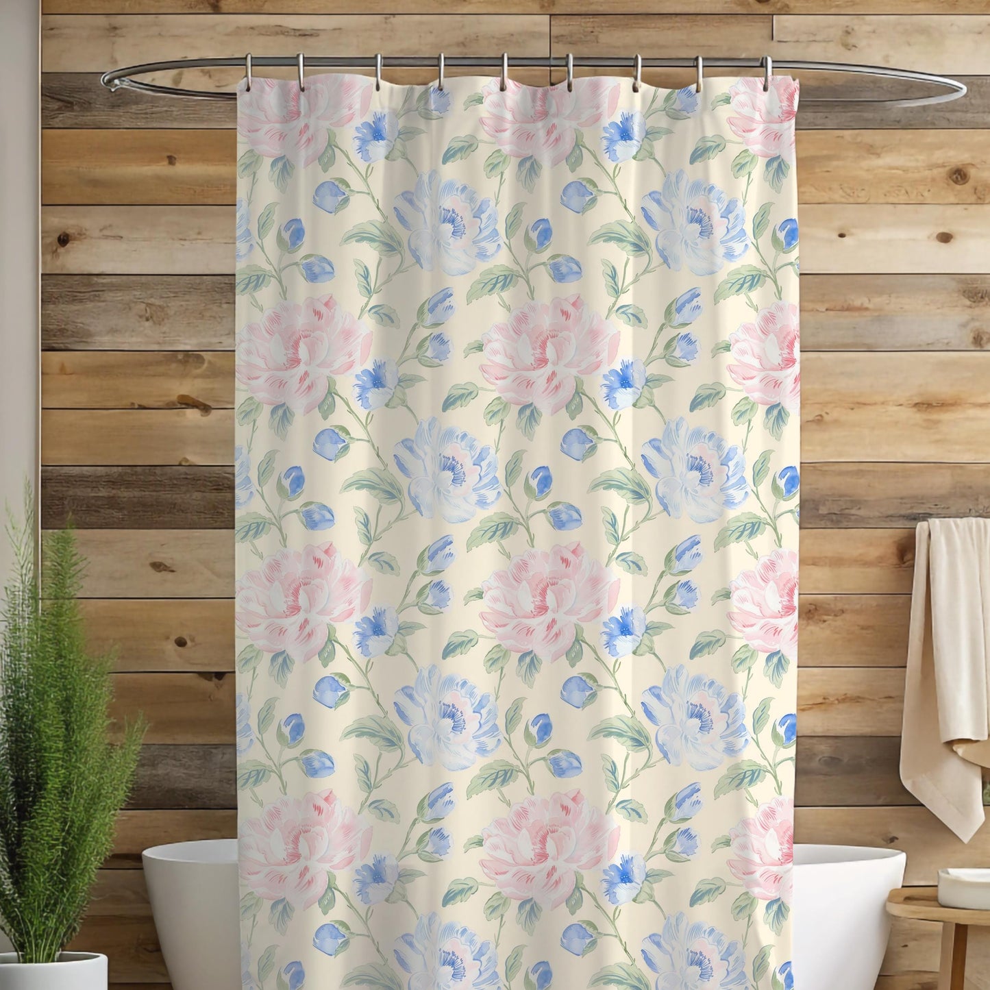Custom Shower Curtain, Floral