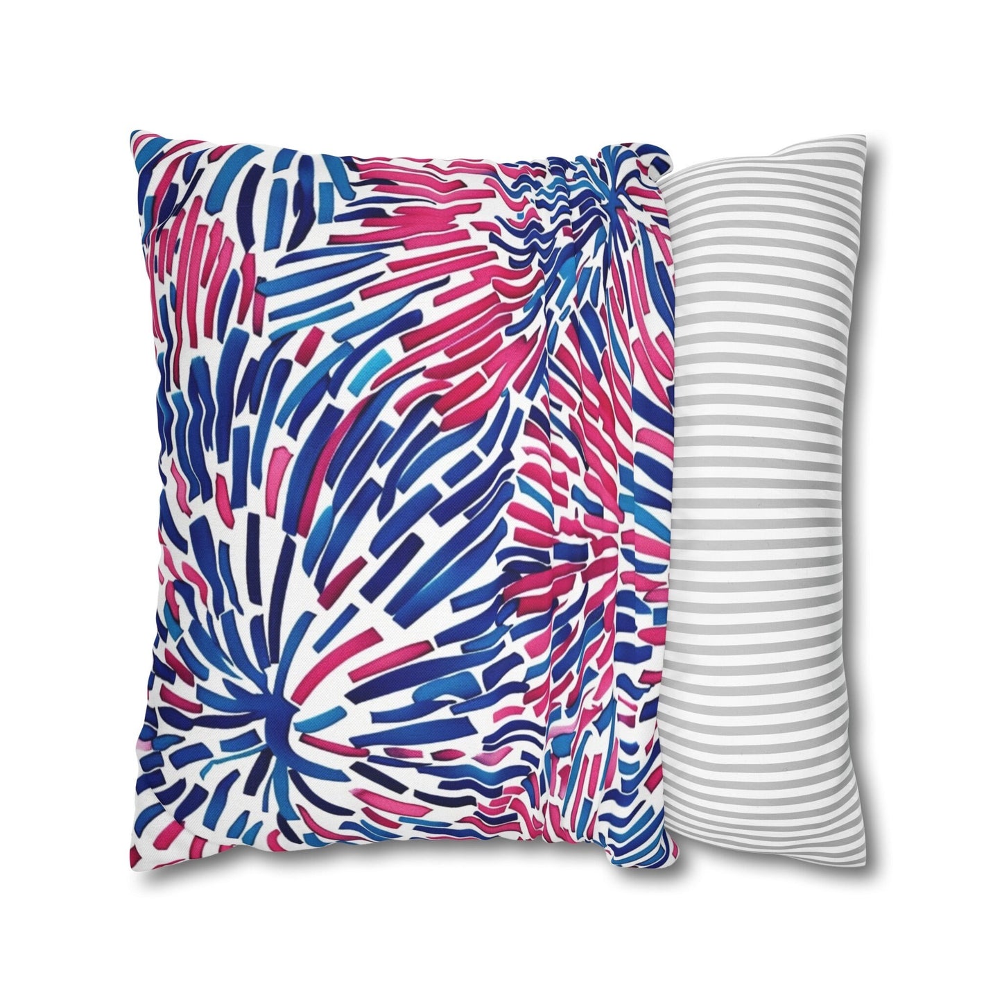 Custom Throw Pillow, Patriotic Fireworks