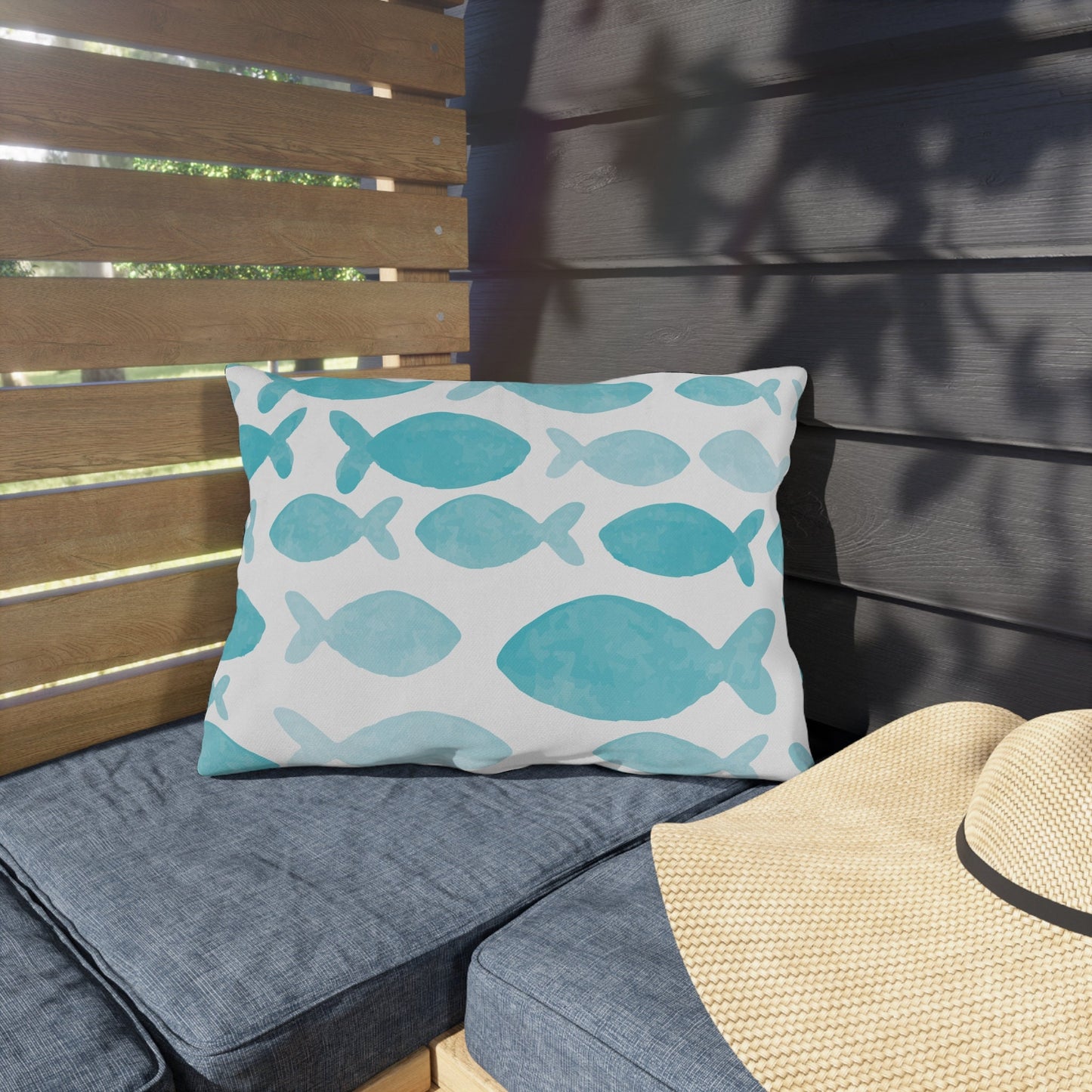 Custom Throw Pillow, Fish