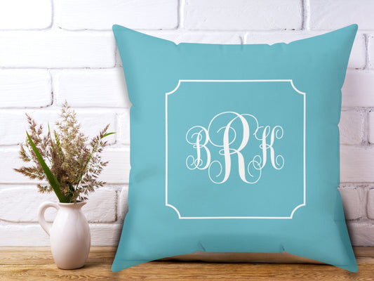 Custom Throw Pillow, Monogram