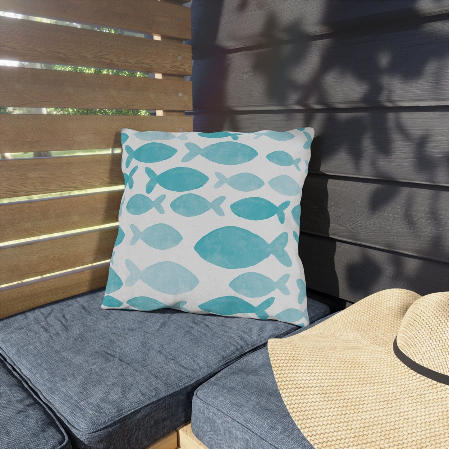 Custom Throw Pillow, Fish
