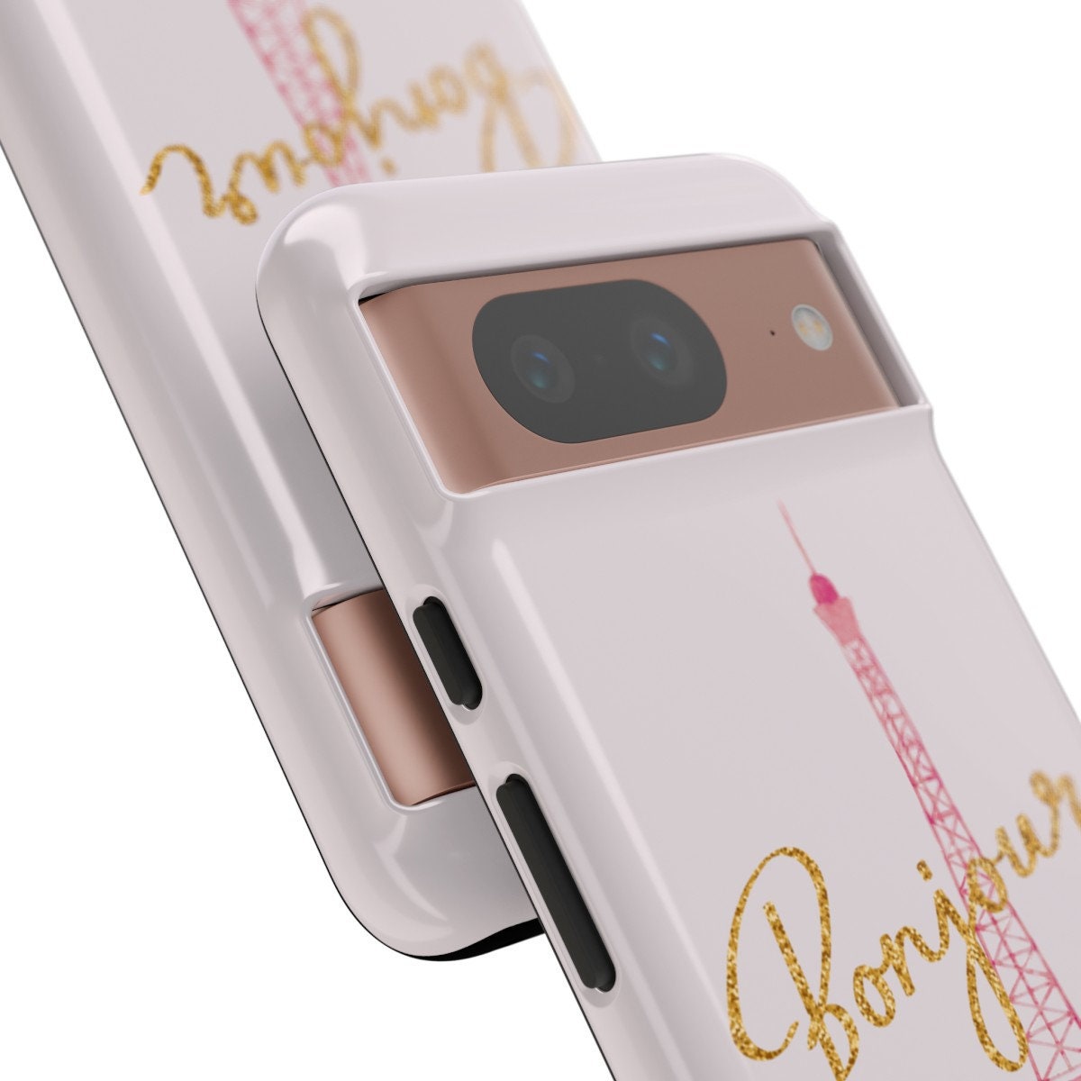 Custom Phone Case, Eiffel Tower Bonjour