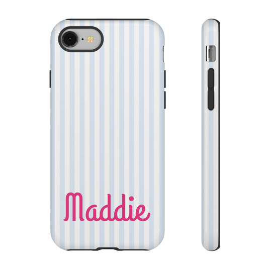 Personalized Phone Tough Cases - Blue Stripe