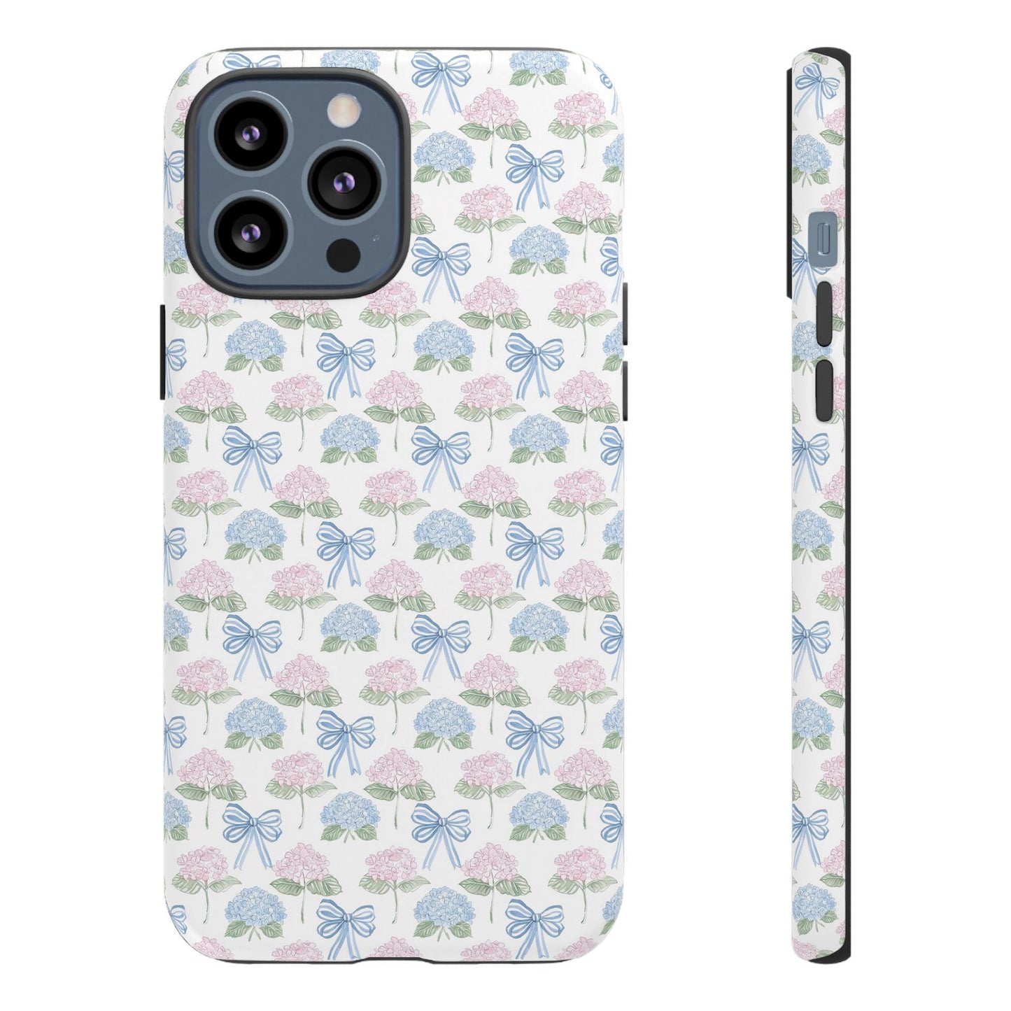 Custom Phone Case, Watercolor Hydrangeas