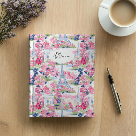 Personalized Watercolor Floral Journal