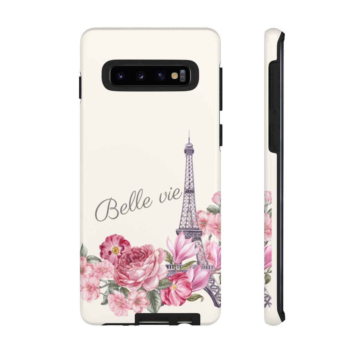 Custom Phone Case, Eiffel Tower Belle vie (Beautiful Life)