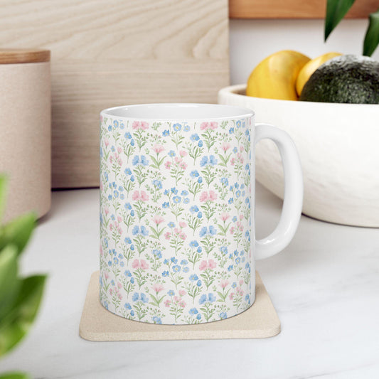 Coffee Mug, Watercolor Floral