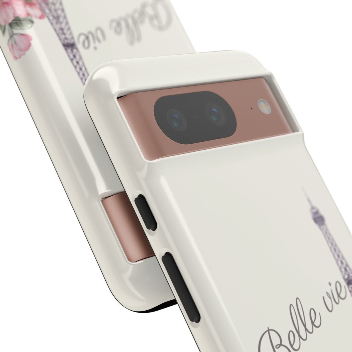 Custom Phone Case, Eiffel Tower Belle vie (Beautiful Life)