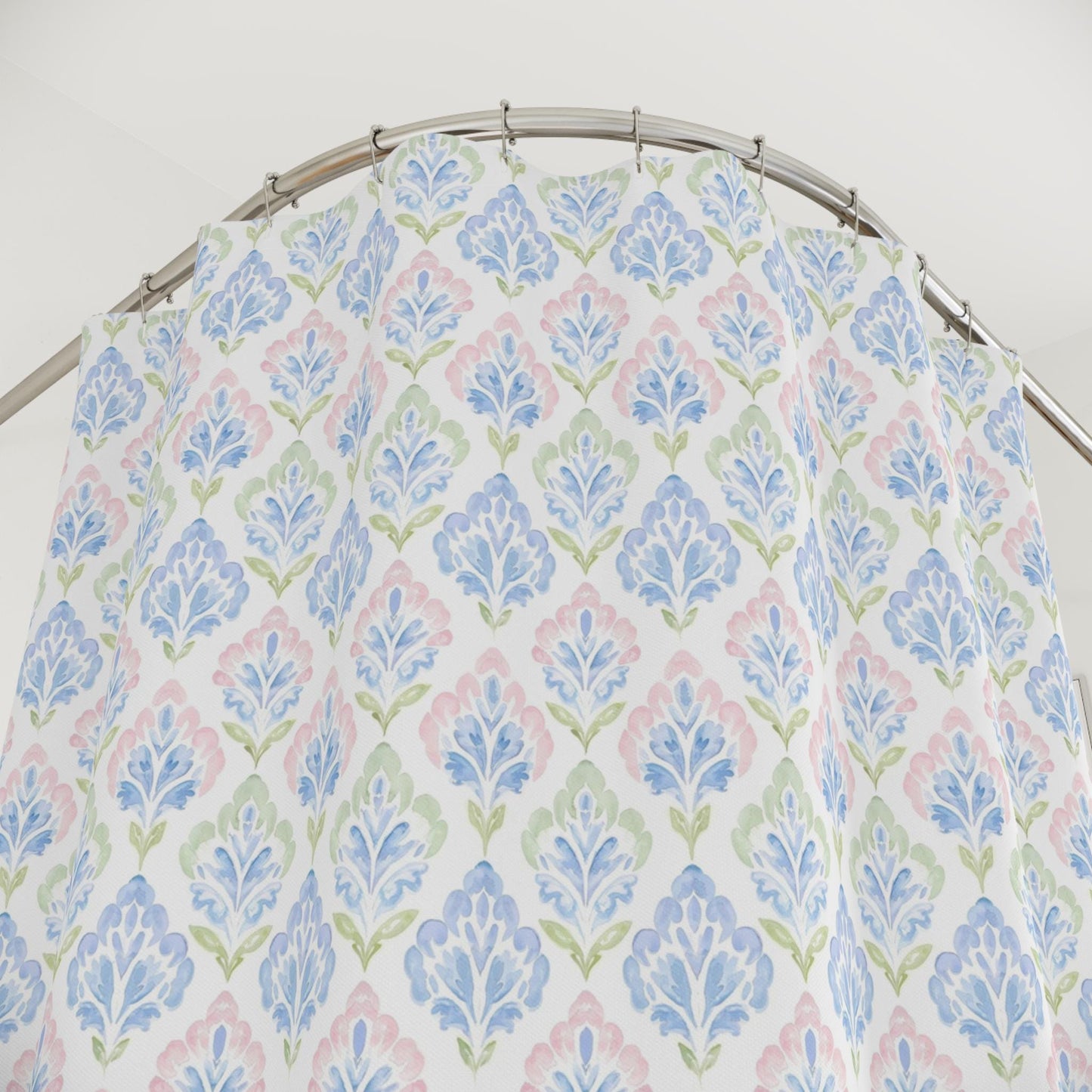 Custom Shower Curtain, Coquette Watercolor