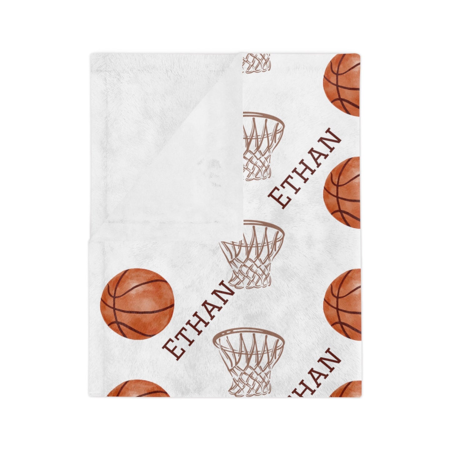 Personalized Sports Blanket - Basketball