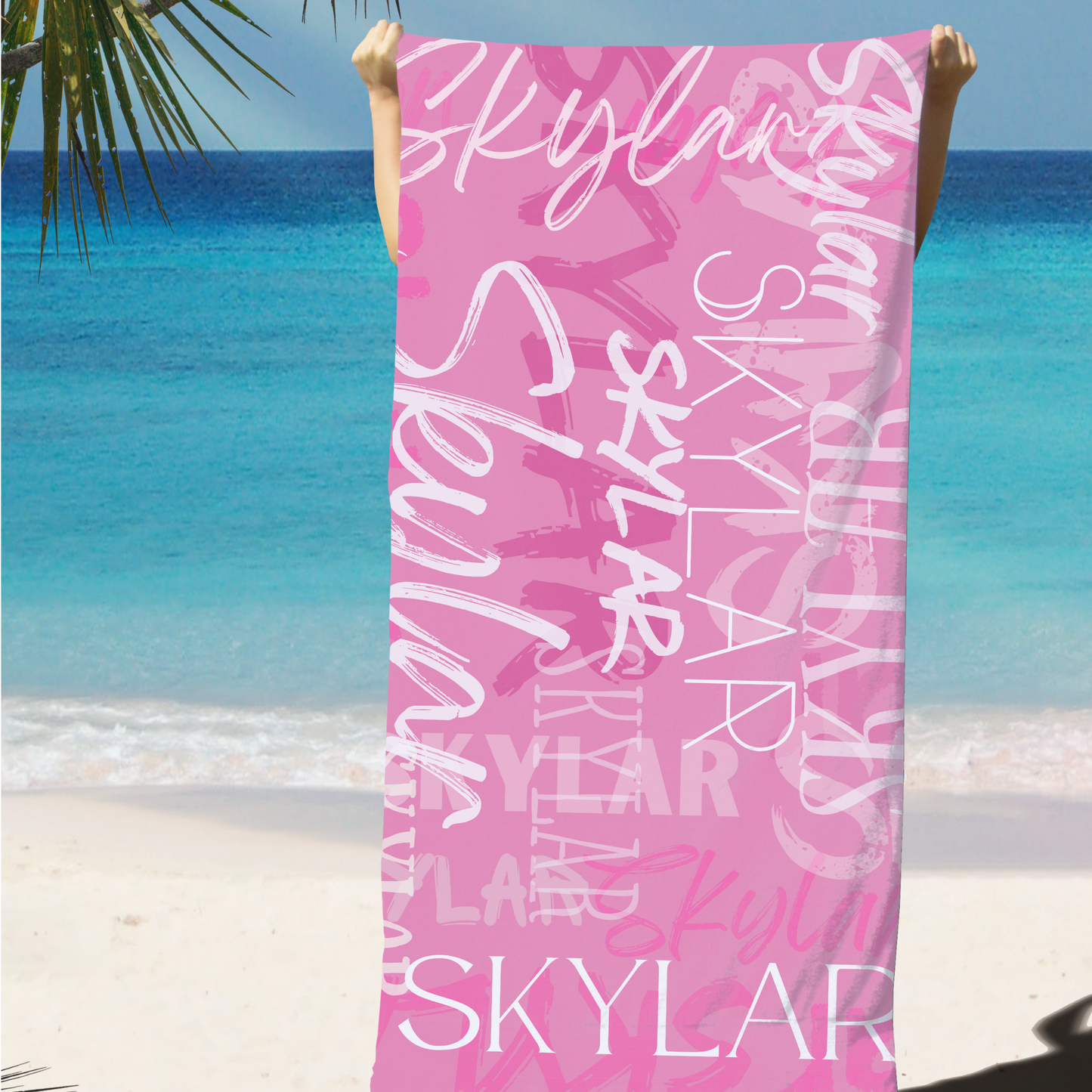 Personalized Name Beach Towel