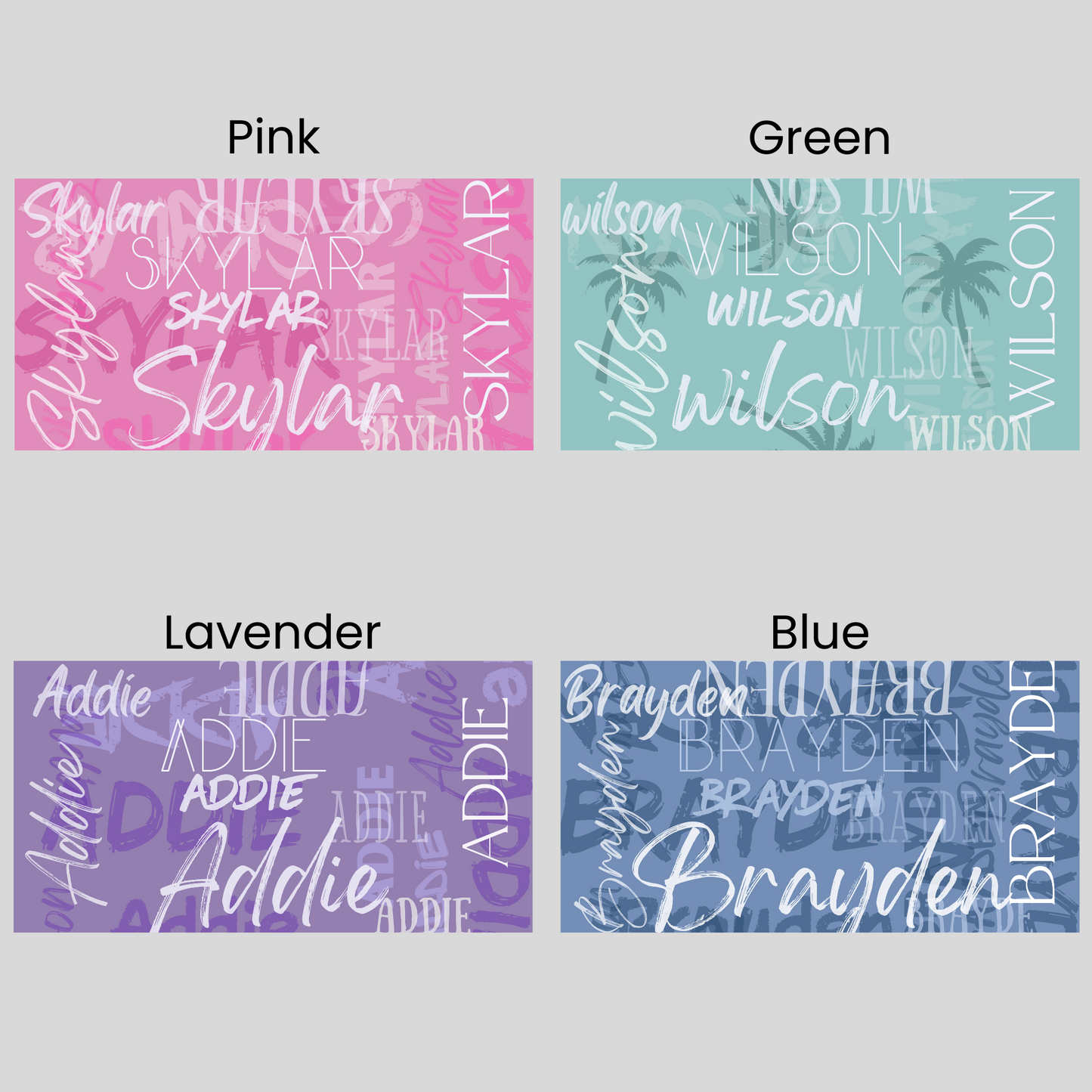 Personalized Name Beach Towel