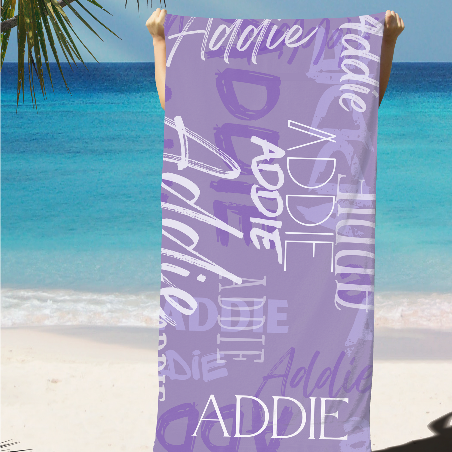 Personalized Name Beach Towel