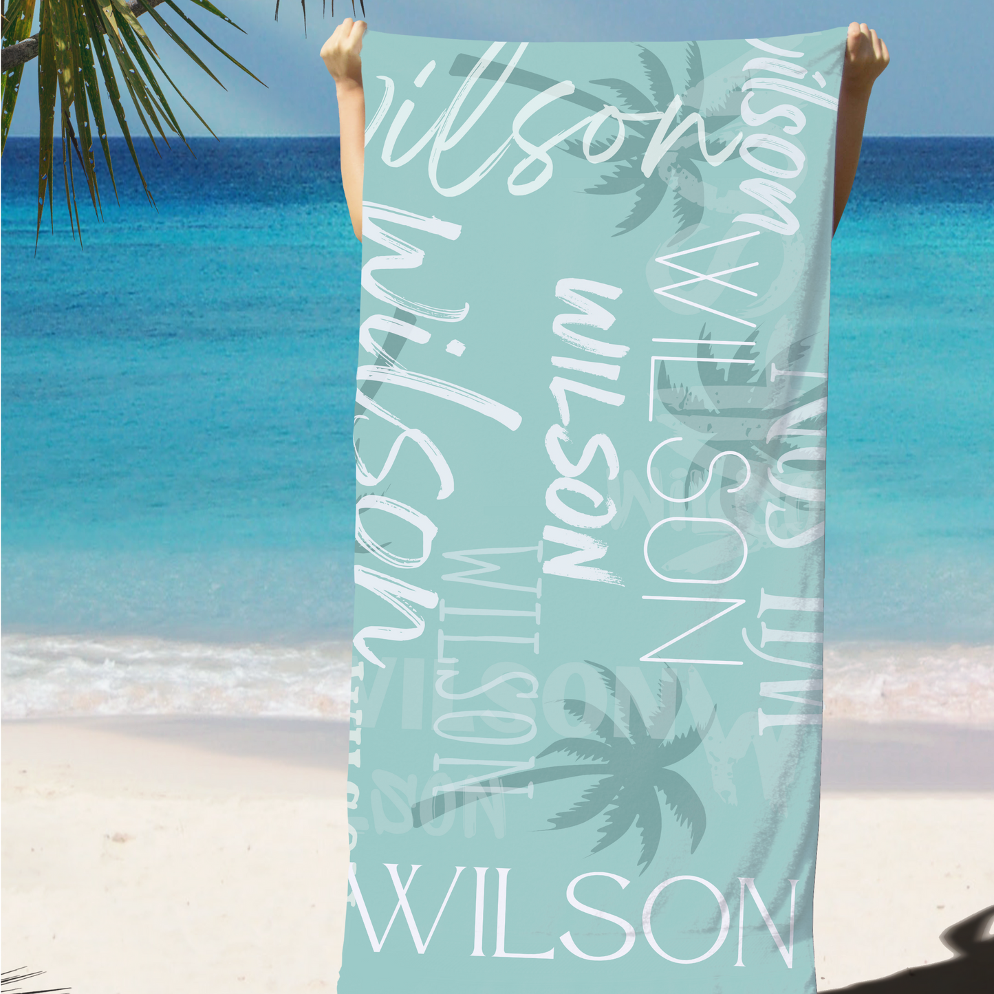 Personalized Name Beach Towel