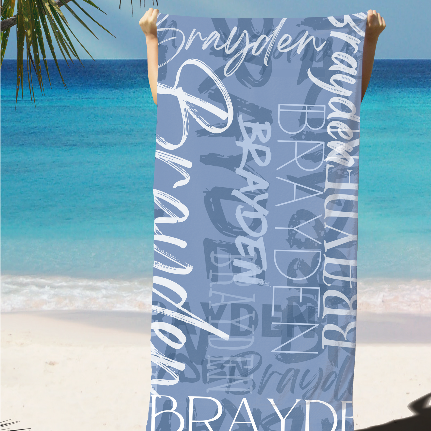 Personalized Name Beach Towel