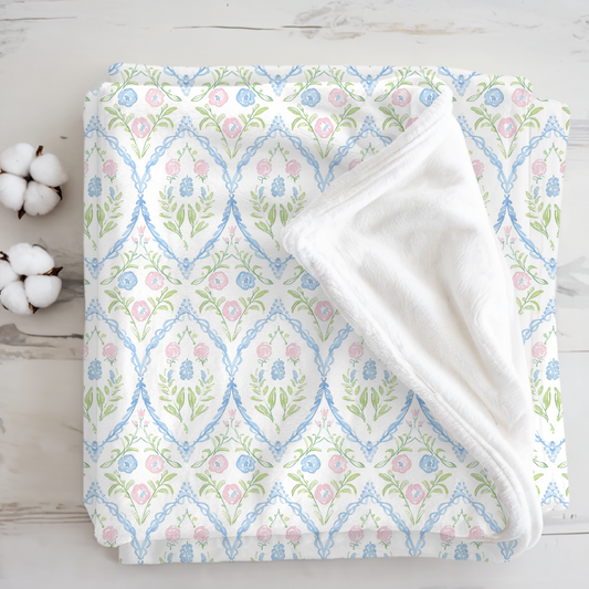 Velveteen Microfiber Blanket - Coquette