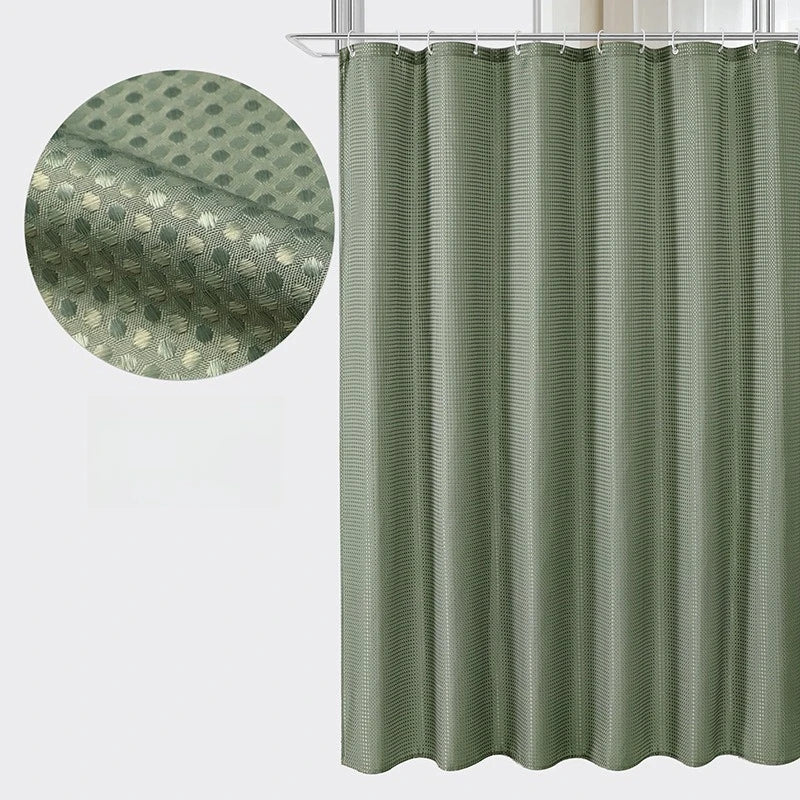 Waffle Waterproof Shower Curtain