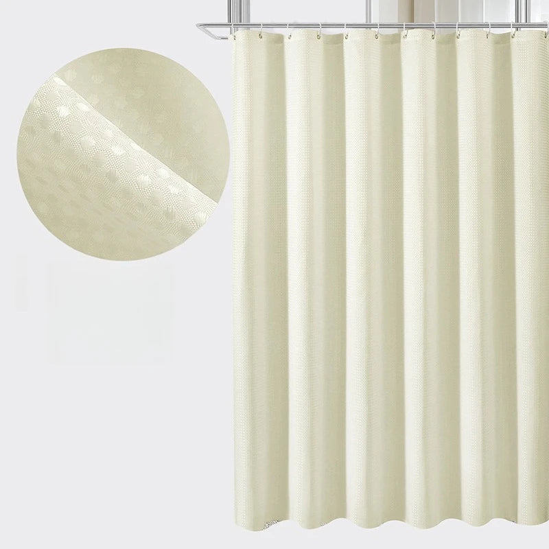 Waffle Waterproof Shower Curtain